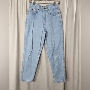 Vintage Chic Brand Jeans Light Wash Super High Waisted Size 10 Petite Tapered